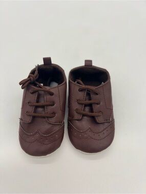 Little Treasure baby Shoes 12-18months Brown Leather
